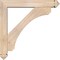 Ekena Millwork Legacy Arts and Crafts Smooth Bracket w/ Offset Brace, Douglas Fir, 5 1/2"W x 30"D x 30"H BKT0604X30X30LEC03SDF - alternate 2